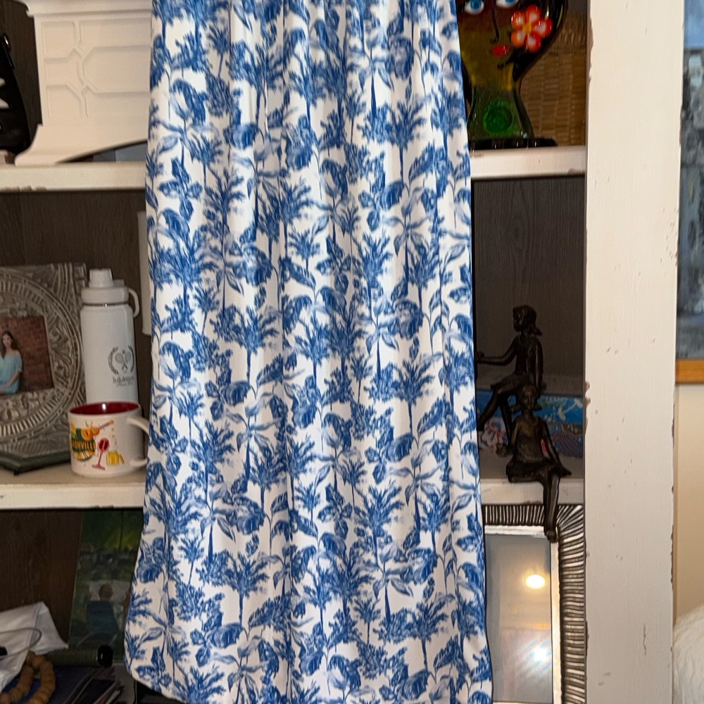 Gianni Bini sz Xs blue white Amalfi trouser pants elastic drawstring waist - Picture 4 of 4
